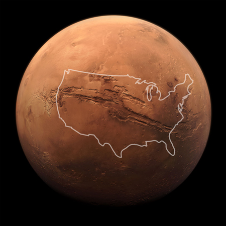 Mars Huge Canyon